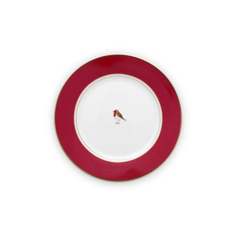 Pip Studio Love Birds talíř Ø 21cm, červený