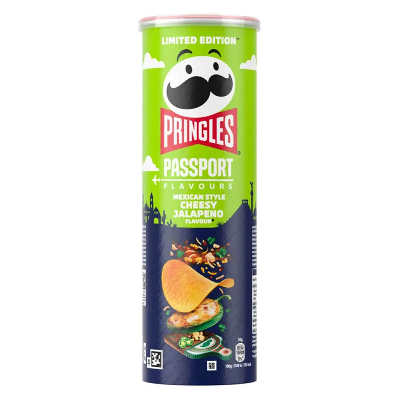 Pringles Passport Mexican Style Cheesy Jalapeno 165g