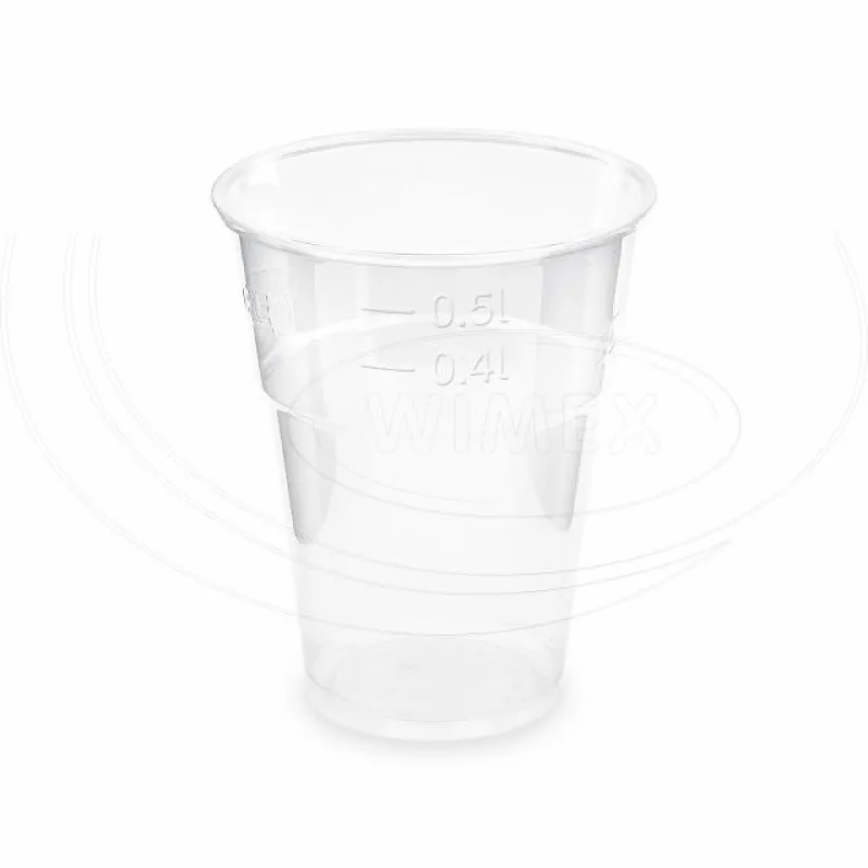 Kelímek průhledný 0,5 l (PLA) -BIO- (Ø 102 mm) [10 ks] (43005)