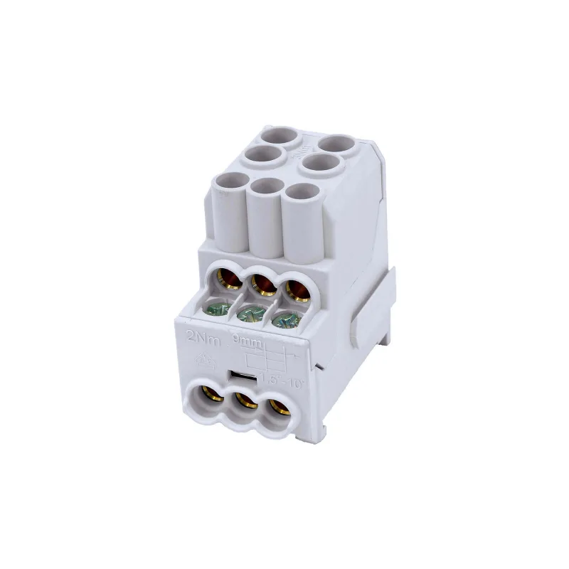 SIMBLOCK Rozbočovacia svorka 25mm2 SDB 100 sivá Al/Cu vstup 2x25mm2 výstup 6x10mm2