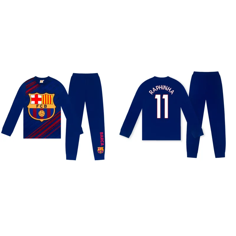 FC Barcelona Raphinha pyžamo modré detské - SKLADOM