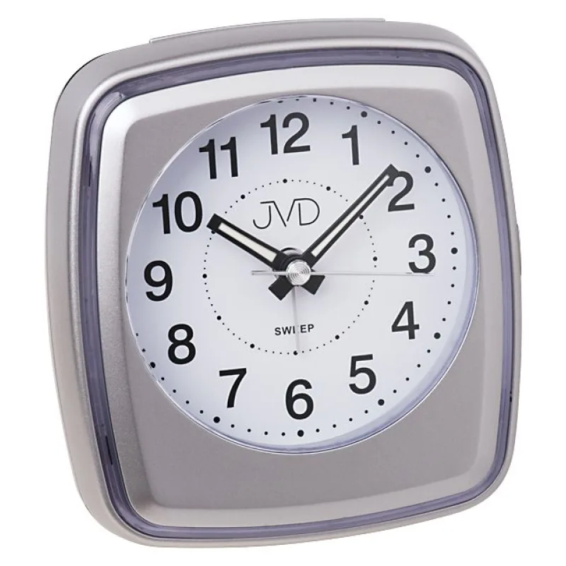 Bateriový netikající tichý budík JVD SRP312.3