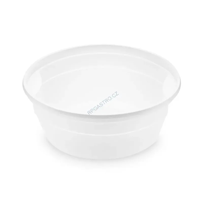 Polévková miska bílá (PP) 350 ml, Ø 127 mm [50 ks] (74313)