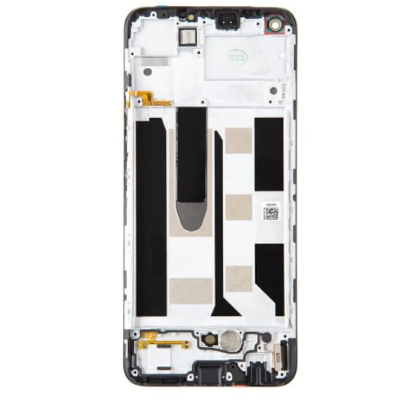 LCD Displej + Dotykové sklo + Rám Realme 8 Pro Farba: Čierna