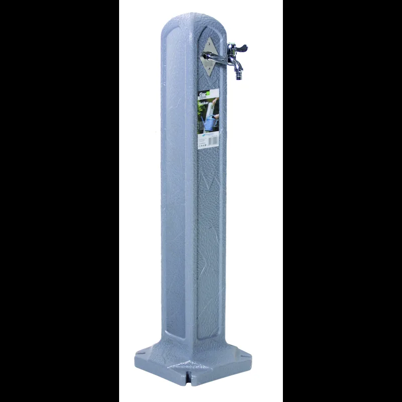 Prosperplast s.r.o. Záhradný stĺpik na vodu s kohútikom Tanker granit 90 cm pripojenie na rýchlospojku