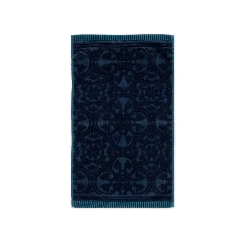 Pip Studio bavlněný froté ručník na ruce Tile de Pip tmavě modrý 30x50 cm