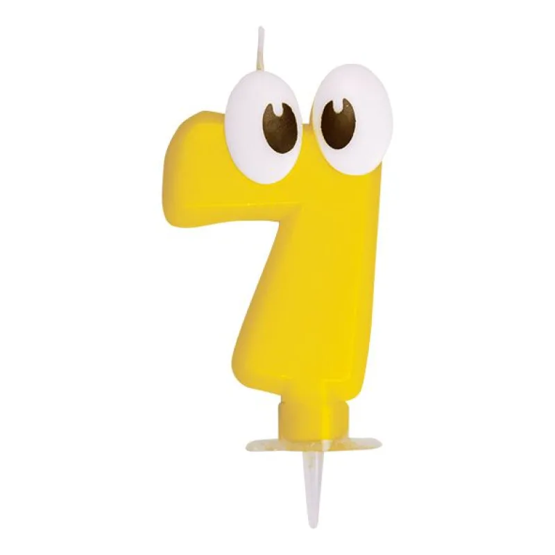 Číslová svíčka se stojánkem (7) 80 mm [1 ks] (37307)