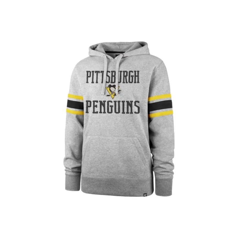 '47 Brand Pittsburgh Penguins šedá mikina pánska - SKLADOM