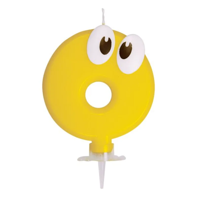 Číslová svíčka se stojánkem (0) 80 mm [1 ks] (37300)