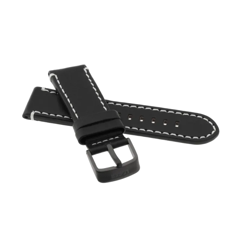 JVD Pánský kožený černý řemínek LOSER Legacy Gold Trigger RLOS-L05