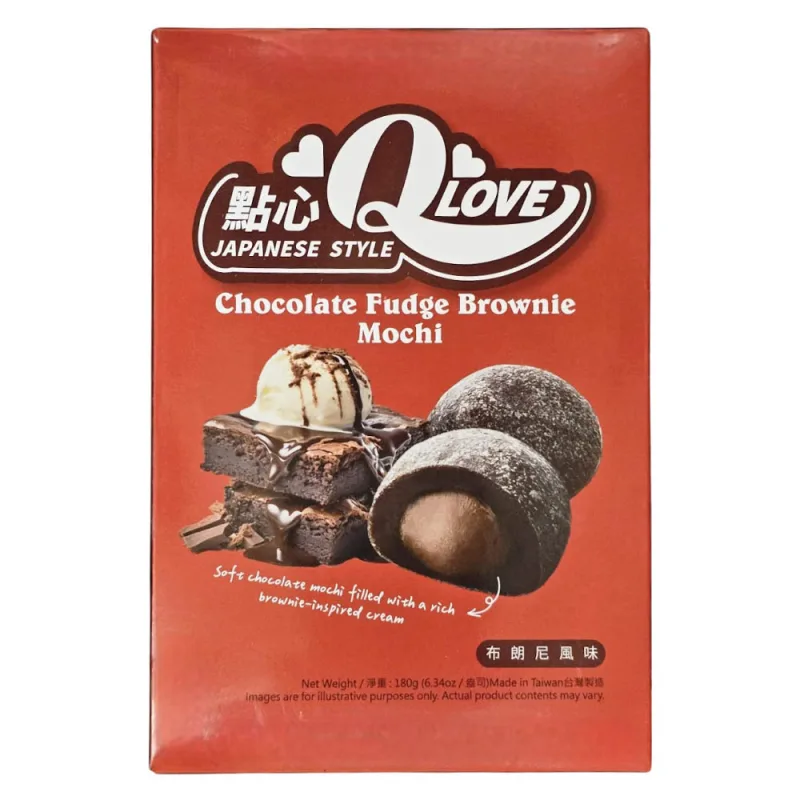 QLove Chocolate Fudge Brownie Mochi 180g