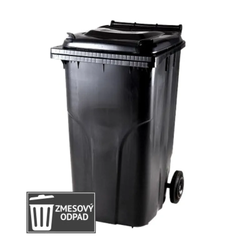 Meva Plastová popolnica 240l - čierna