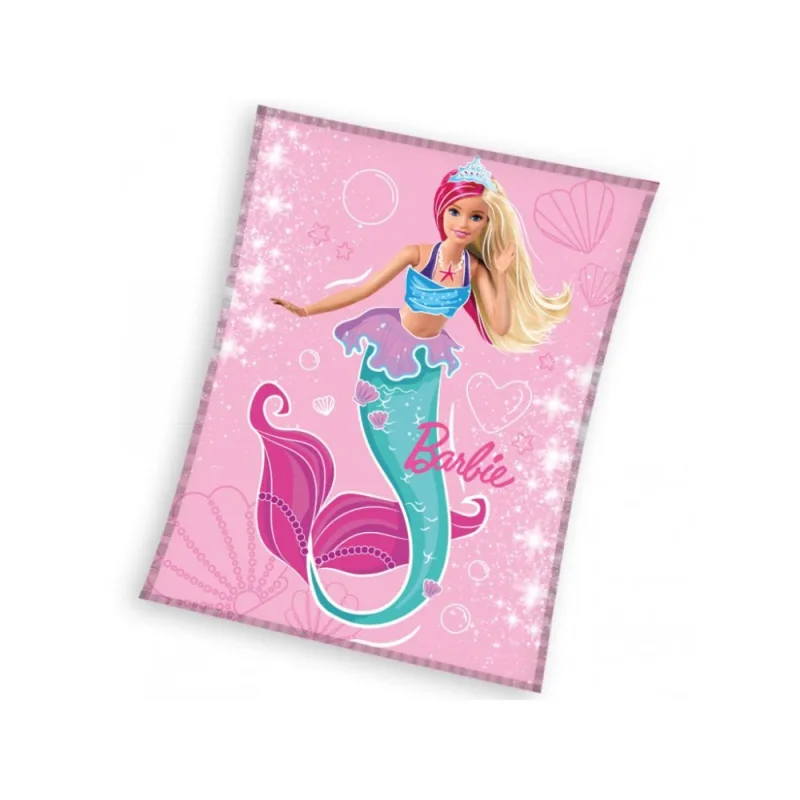 Detská deka Barbie Morská Panna 130x170 cm