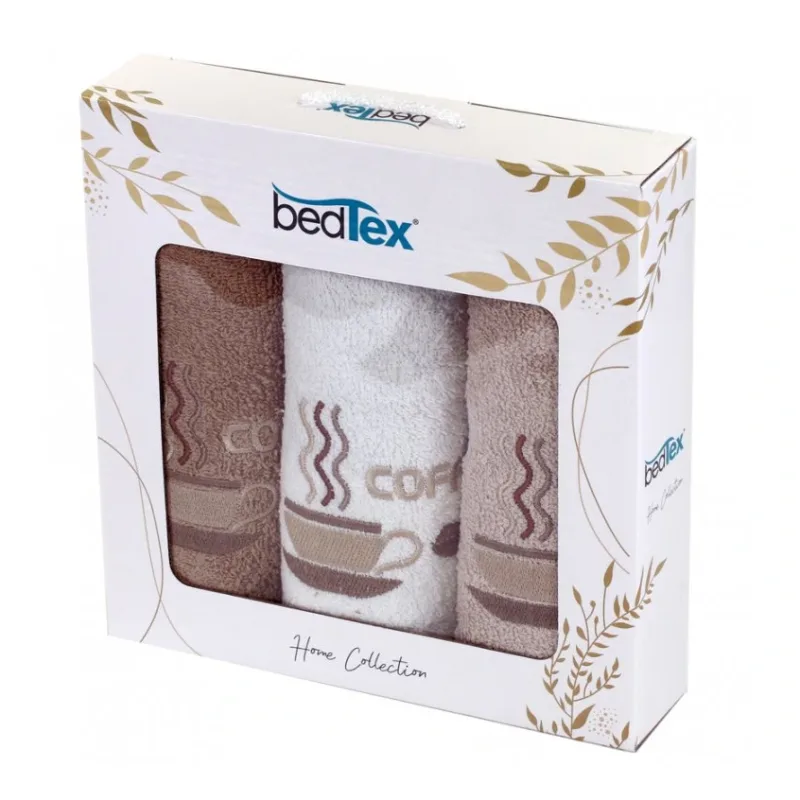 Darčeková sada froté uteráčikov 3 ks Ranná káva