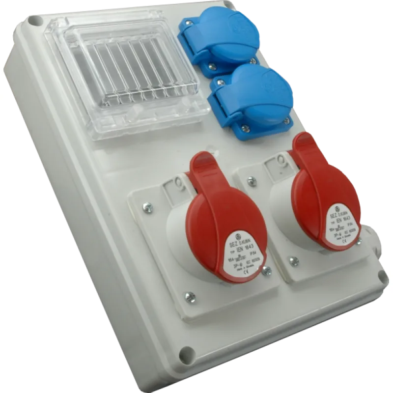 SEZ DK a. s. SEZ Zásuvková rozvodnica ROS-I 1603 A 2x230V 1x16A+1x32A/400V 5P s okienkom