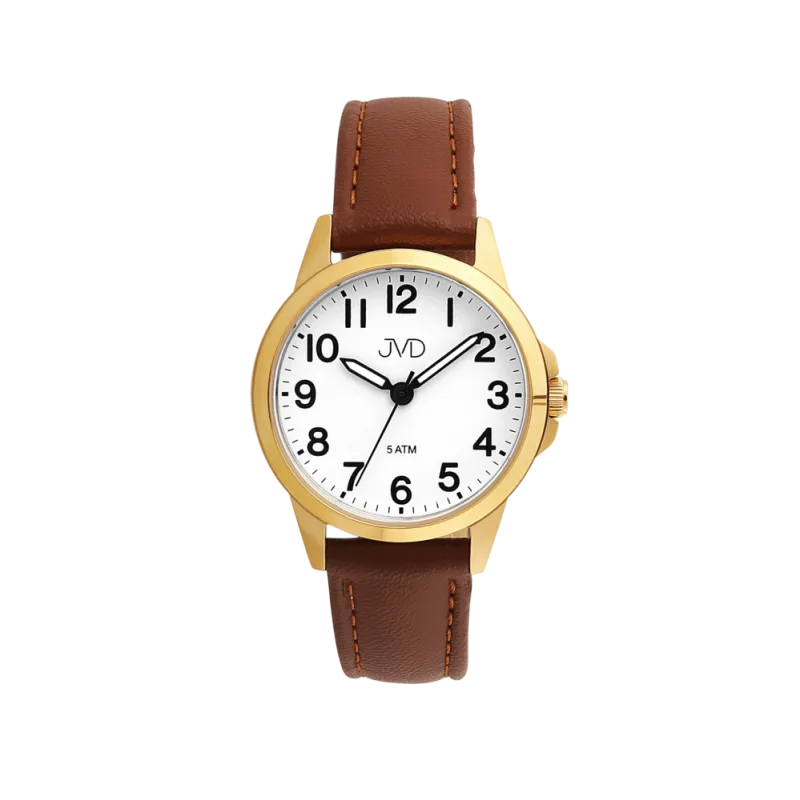 JVD Dámské nerezové zlacené kvalitní hodinky JVD J4197.6