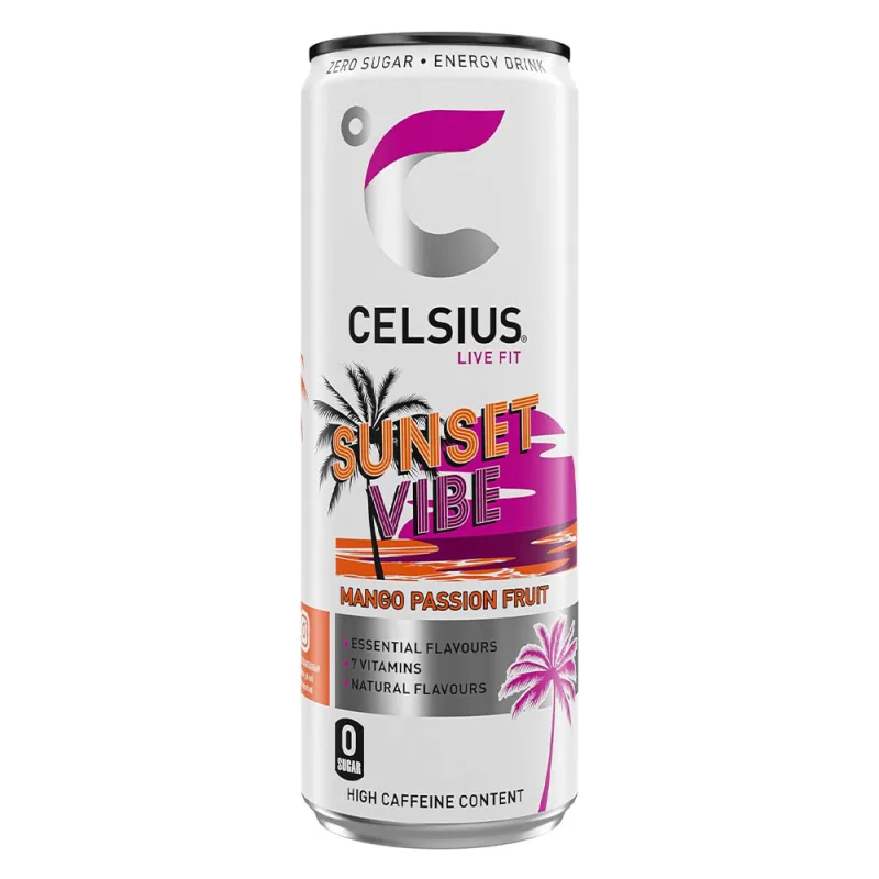 Celsius Sunset Vibe Mango Passionfruit 355ml