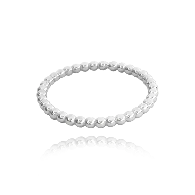 MINET Kuličkový stříbrný prsten vel. 62 JMAS0056SR62