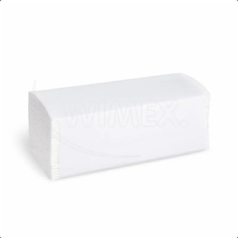 Papírové ručníky skládané ZZ "V" 2-vrstvé 24 x 21 cm bílé [3000 ks] (60030)