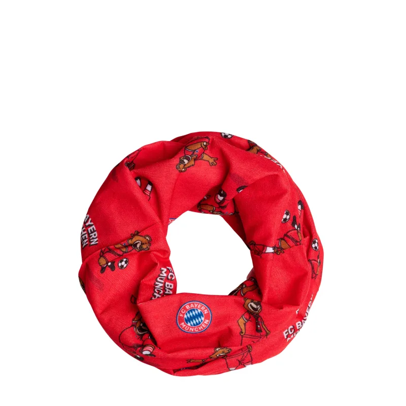 FC Bayern München - Bayern Mníchov nákrčník / šatka detská červená - SKLADOM