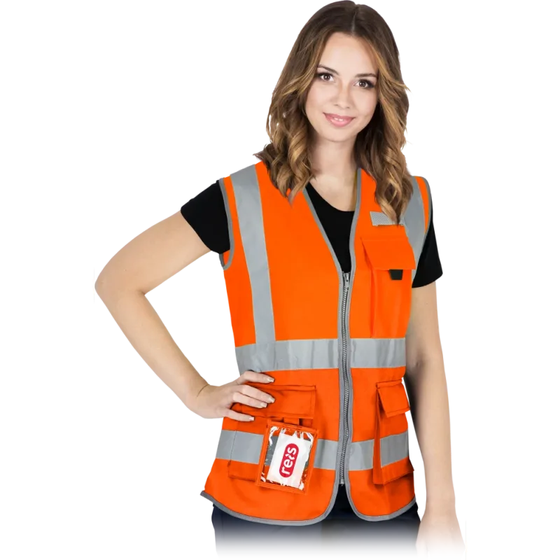 Reis KOS LADY HI-VIS Dámska výstražná vesta oranžová S-3XL