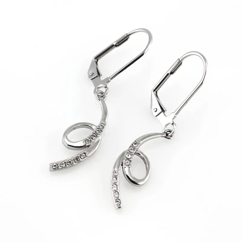 MPM Ocelové náušnice z chirurgické oceli Earrings 7745 - Silver