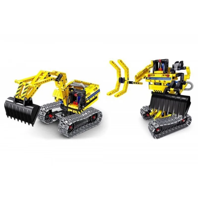 Stavebnice bagr a robot