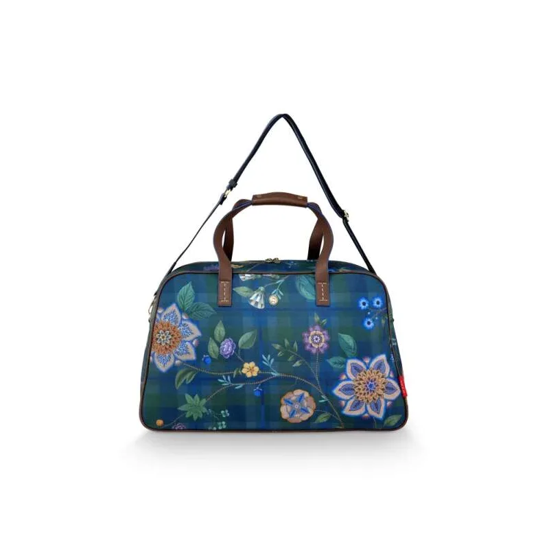 Pip Studio Flores Felices cestovní taška, tmavě modrá