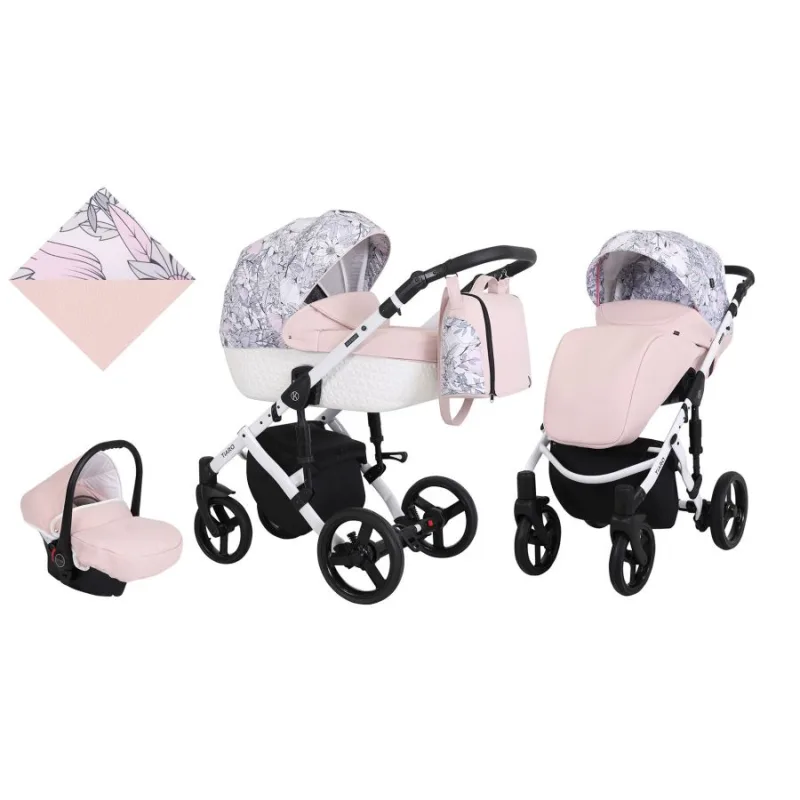 Kočík Kunert Tiaro white frame 3v1 - 07