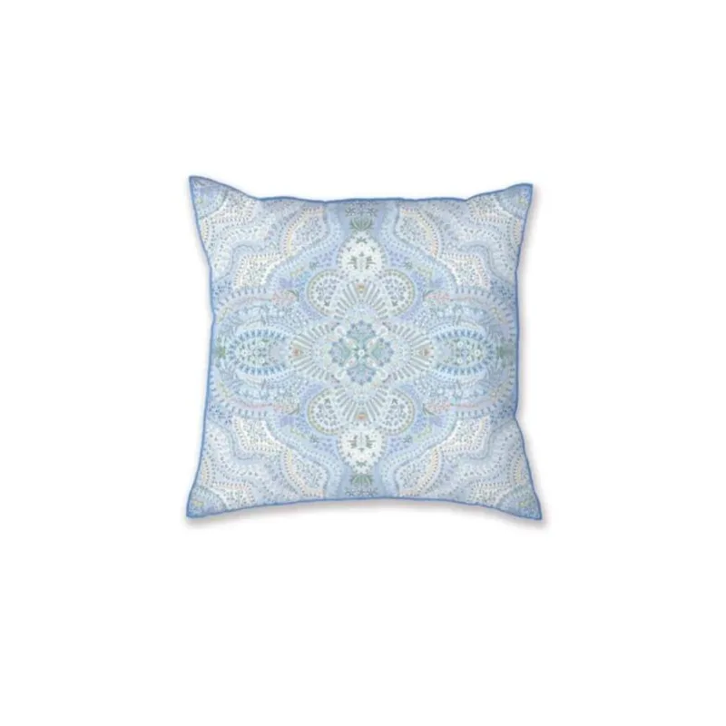 Pip Studio polštář Moon Flower 53x53 cm, světle modrý