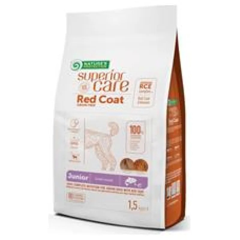 Nature’s Protection Superior Care Dog Dry Red Coat Junior Mini Breed Grain Free Salmon 1,5 kg