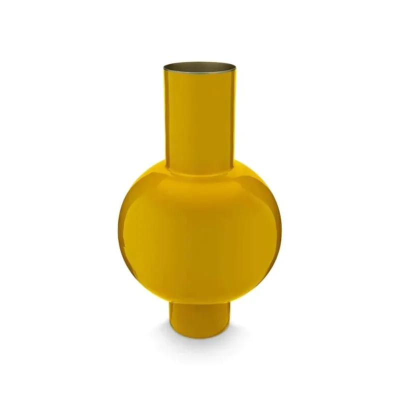 Pip Studio kovová váza okrová velká