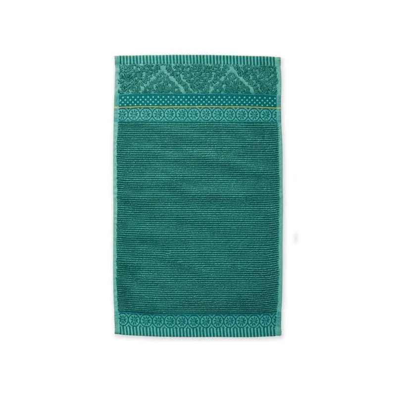Pip Studio bavlněný froté ručník na ruce Soft Zellige zelený 30x50 cm