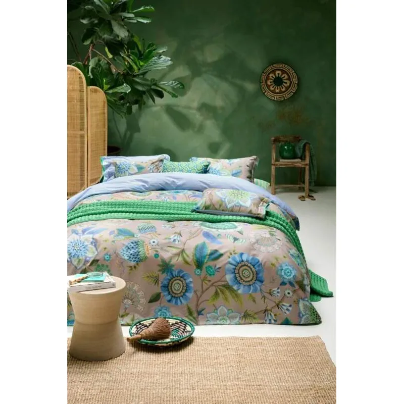 Pip Studio perkálové povlečení Viva La Vida modré 140x200 + 70x90 cm