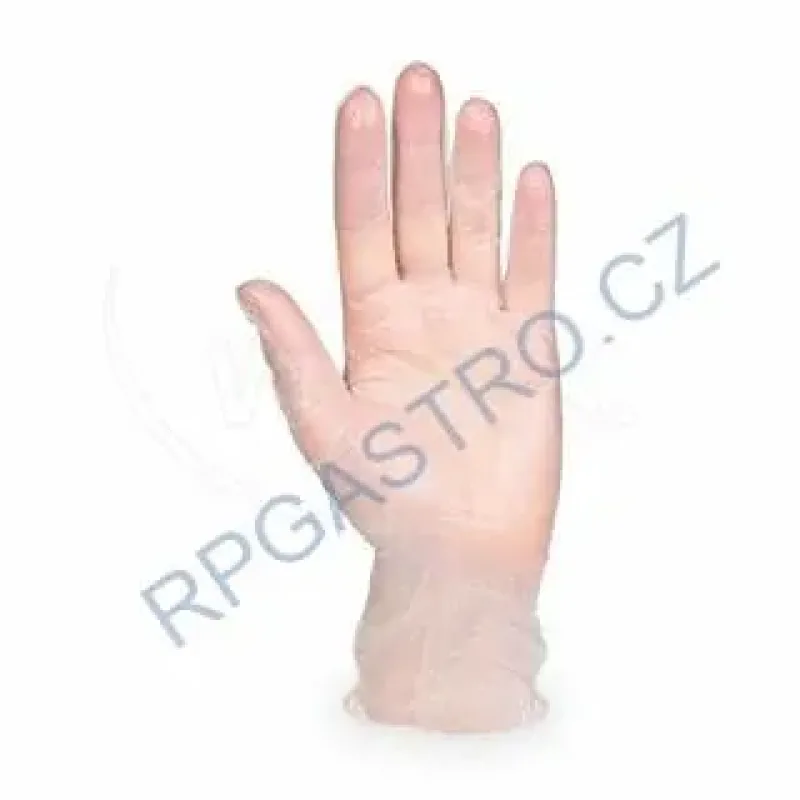 Rukavice (Vinyl) nepudrované transparentní `XL` [100 ks] (68128)