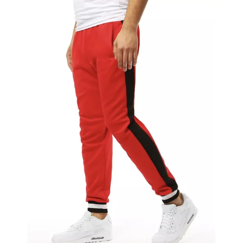 Pánske tepláky červené Dstreet UX3359 XL