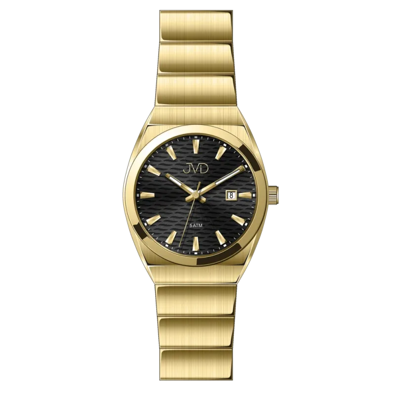JVD Dámské zlacené ocelové přehledné hodinky JVD J4202.3