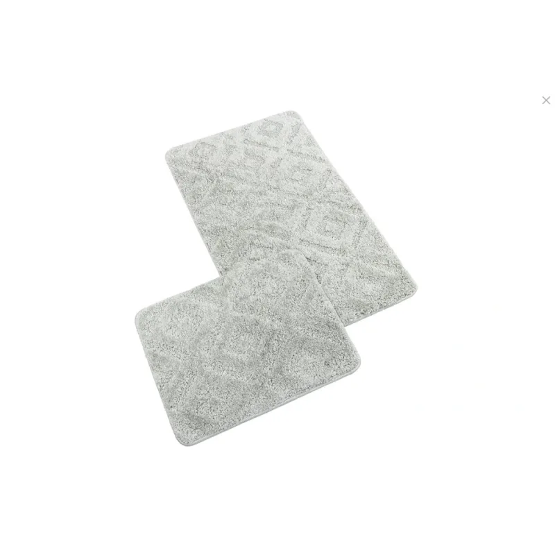 Kúpeľňová súprava predložiek SILVER 60x100+60x50cm sivá