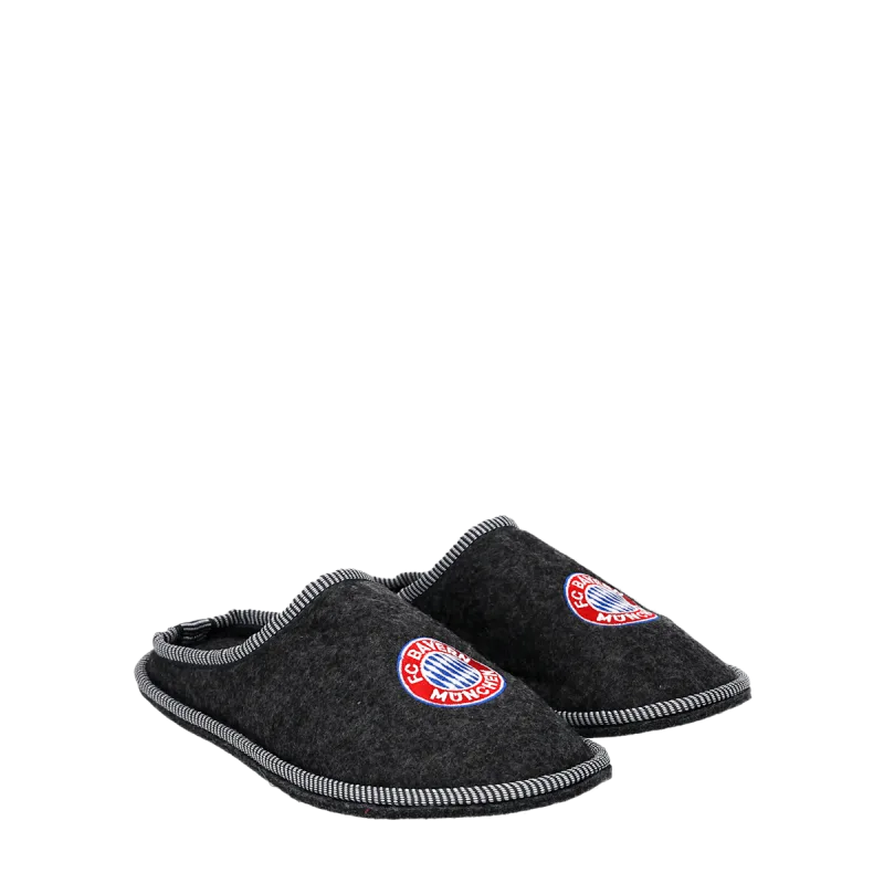 FC Bayern Mníchov papuče tmavosivé