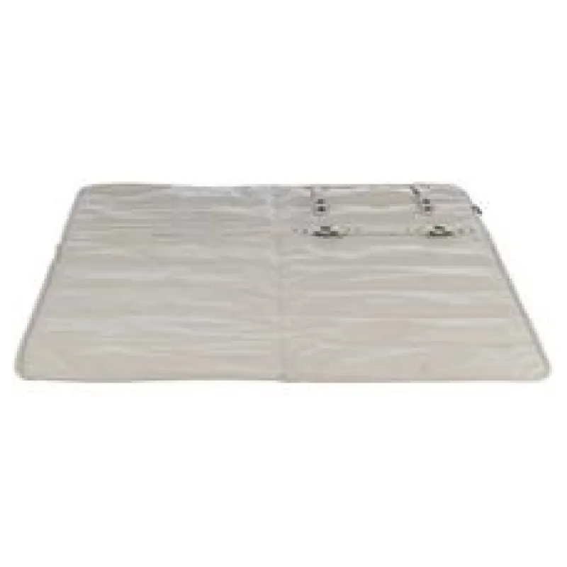 CityStyle cestovní deka, umělá kůže 80 x 80 cm, světle šedá 1 ks