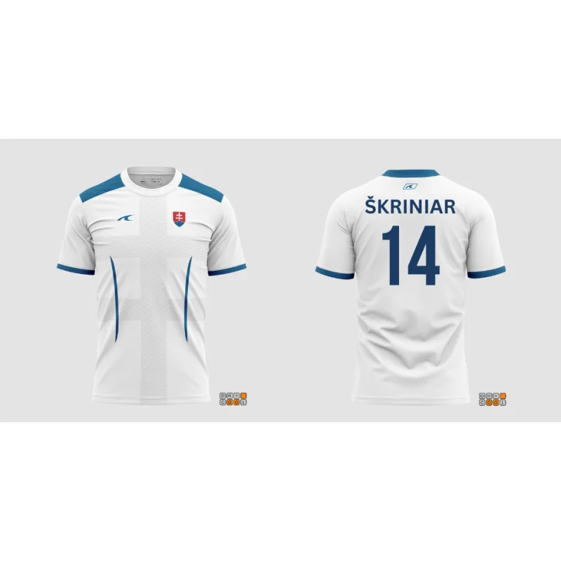 Futbalový dres Slovensko / Slovakia Milan Škriniar biely detský