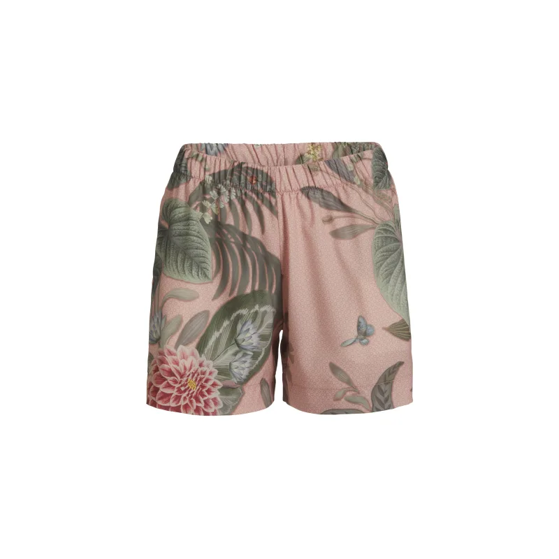 Pip Studio Bobba dámské kraťasy Floris Grande, růžové