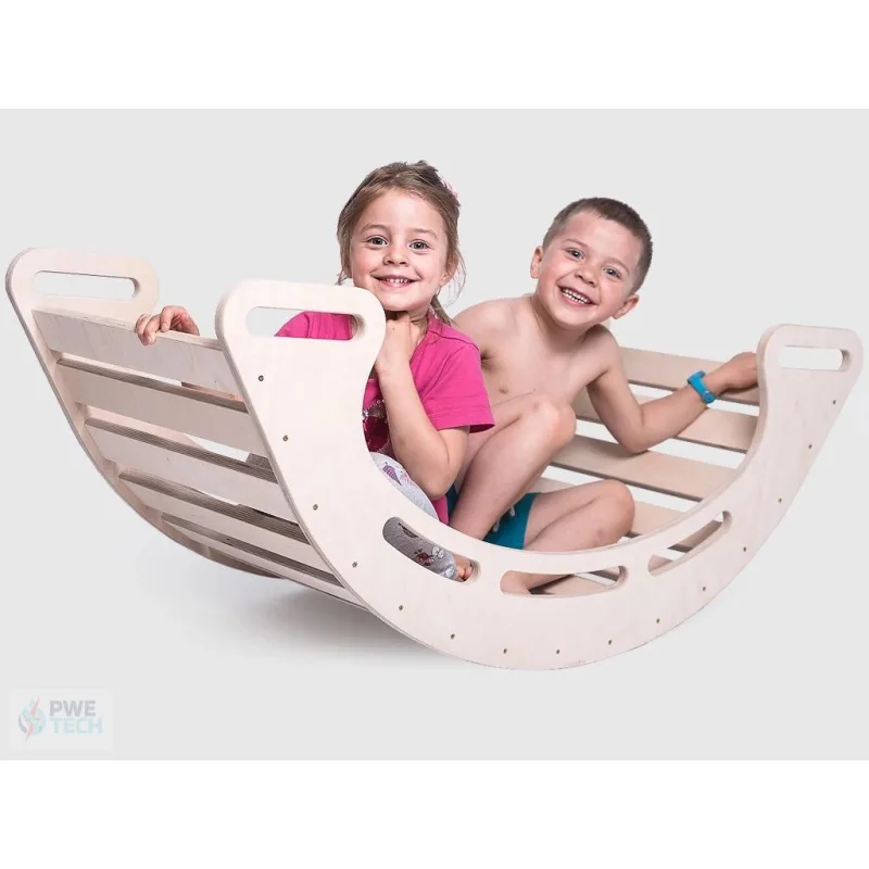 DAPAL Montessori Drevená hojdačka – XL 110 x 500 x 46 cm prírodná