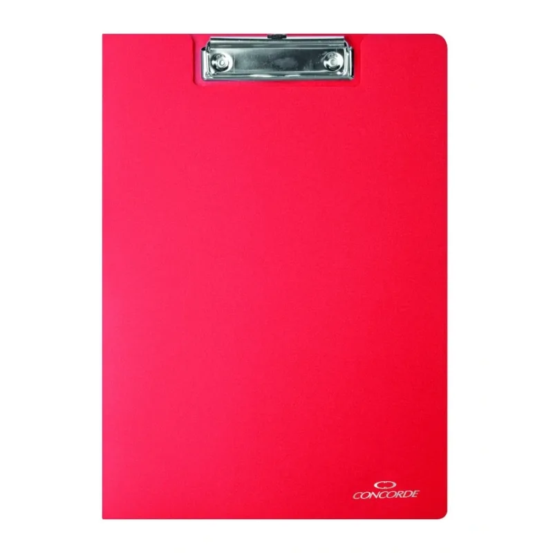 Desky CONCORDE s klipem A4, červený