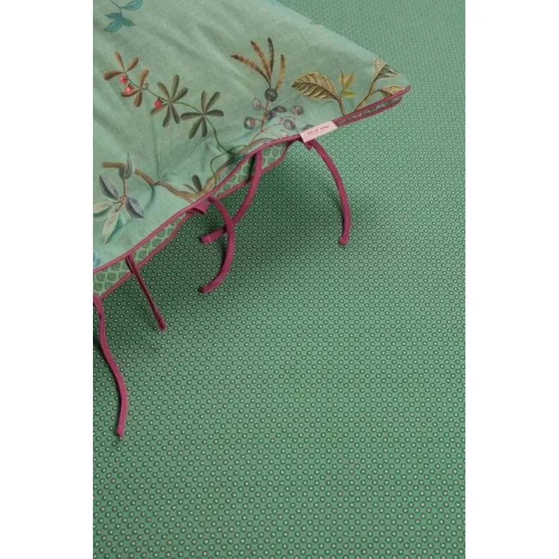 Pip Studio perkálové prostěradlo Twinkle Star 180x200 cm, zelené