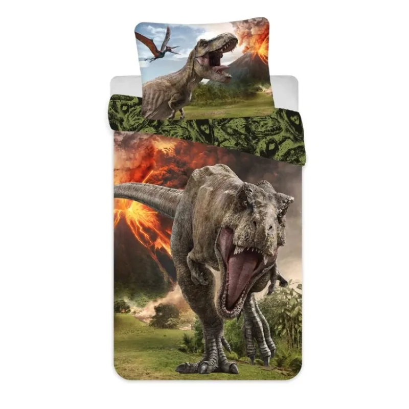 Jerry Fabrics Obliečka Jurský Svet Volcano, 140x200/70x90 cm