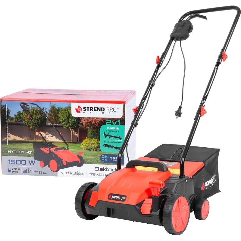 STREND PRO Garden Vertikutátor Strend Pro HYA5015-01, 2v1, elektrický, 1,5 kW, prevzdušňovač, záber 32 cm