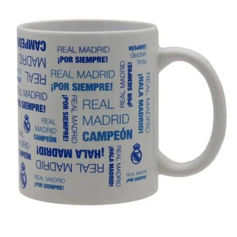 Real Madrid hrnček biely