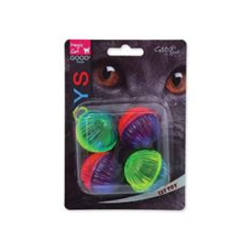 Hračka MAGIC CAT míček lesklý plastový chrastící 4 ks - 3,75cm