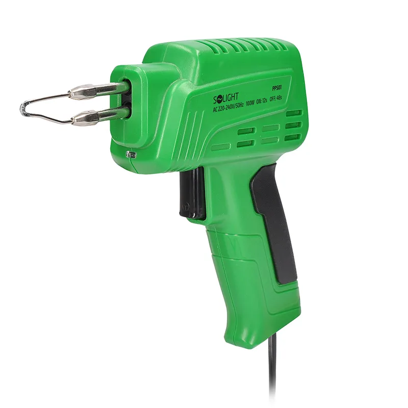 Solight Holding s.r.o. Pištoľ spájkovacia 100W sada PPS01